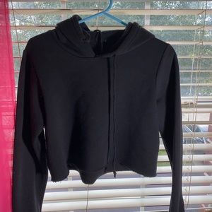 Pacsun cropped black hoodie